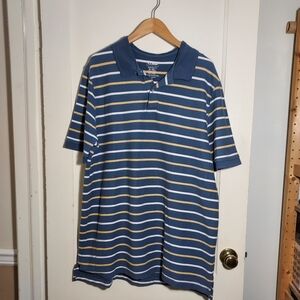 Men's L.L Bean Traditional Fit Striped Polo Shirt, XL Tall